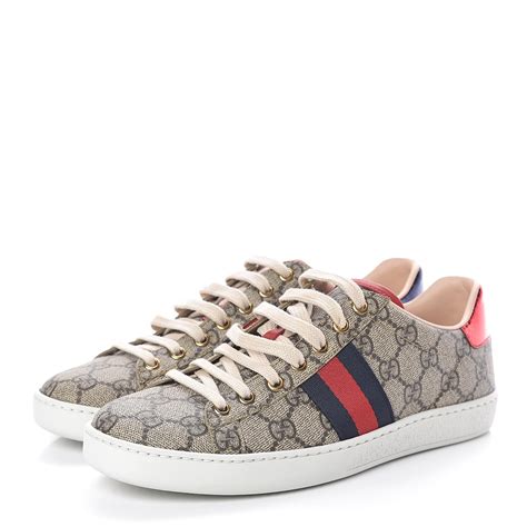 gucci women's ace gg supreme sneaker|gucci ace sneakers gg print.